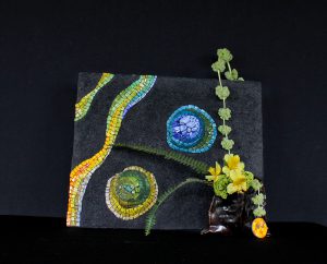 Ikebana and mosaic